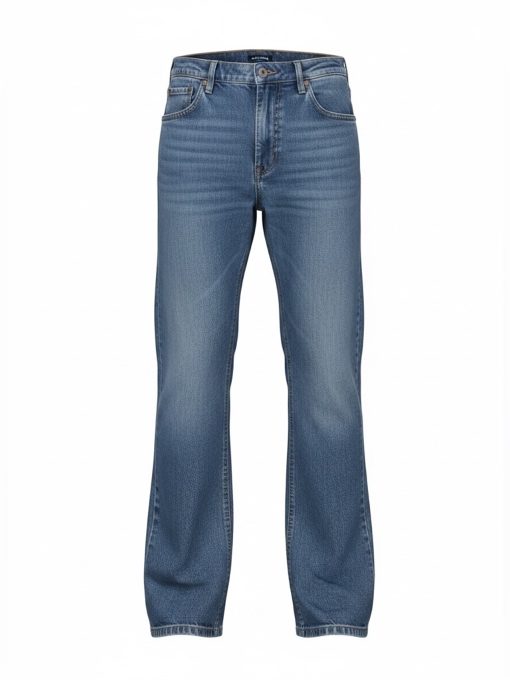 Real Ranch Mens Wash 1 5 Pocket Denim Bootcut Blue Jeans size 36 x 34